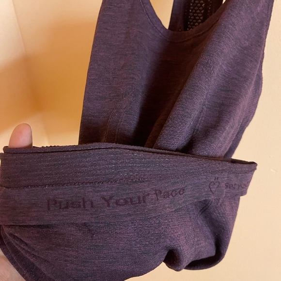 Lululemon Swiftly Speed Racerback Burgundy Size 6 - Picture 4 of 10